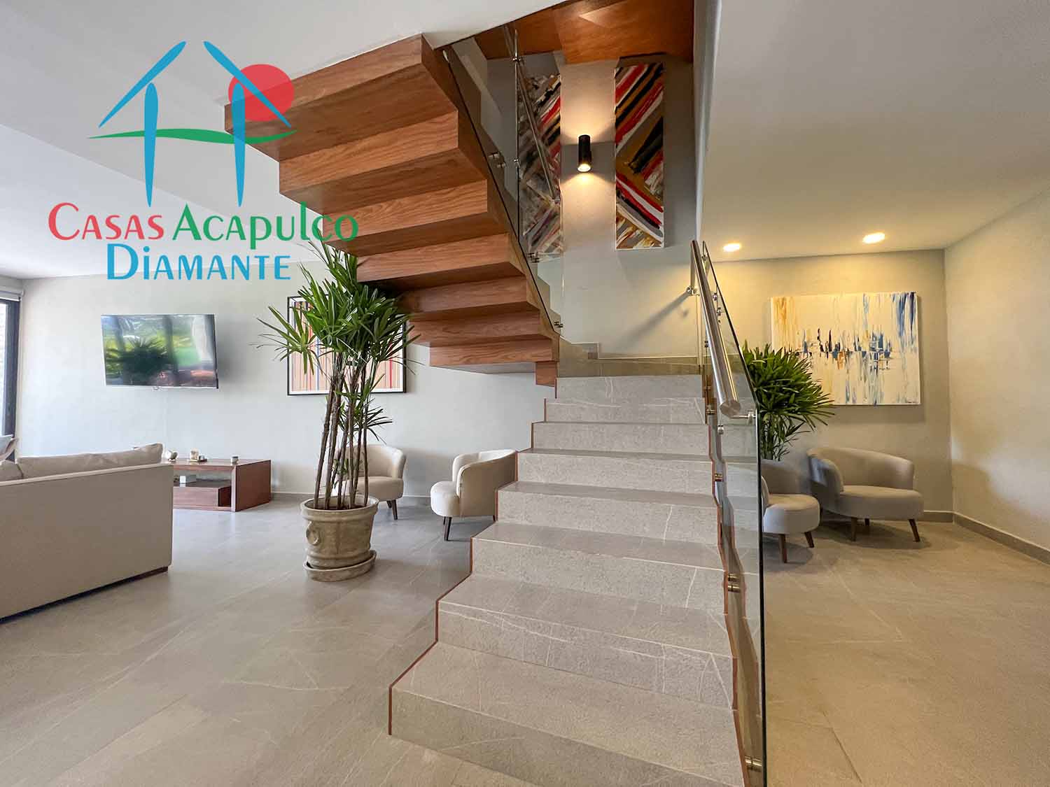 Marelas casa 7 - Escaleras y hall de recámaras 1